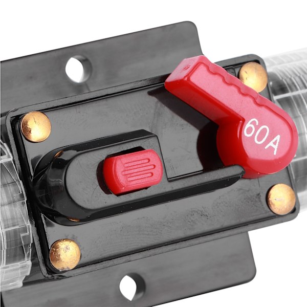 Automatisk Nulstillings Sikringsholder Switch Forstærker Bil Lastbil Lyd Modificering 12V 60A
