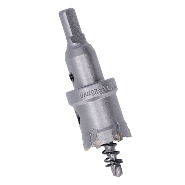 Karbid Hulsav Bit TCT Tyk Metal Tand Hulskærer Sæt med Hex Nøgle Kerneboring 28mm / 1.1in
