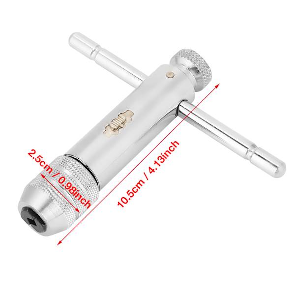 Justerbar T-formet håndtak Ratsjettappnøkkel M3 M8 / M5 M12 for tapp- og døysesett (M5 M12)