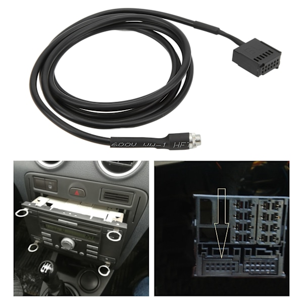 12-polet Bluetooth 5.0 AUX IN Adapter 3,5 mm 6000CD Lydkabel Udskiftning til Focus 2004 og fremefter