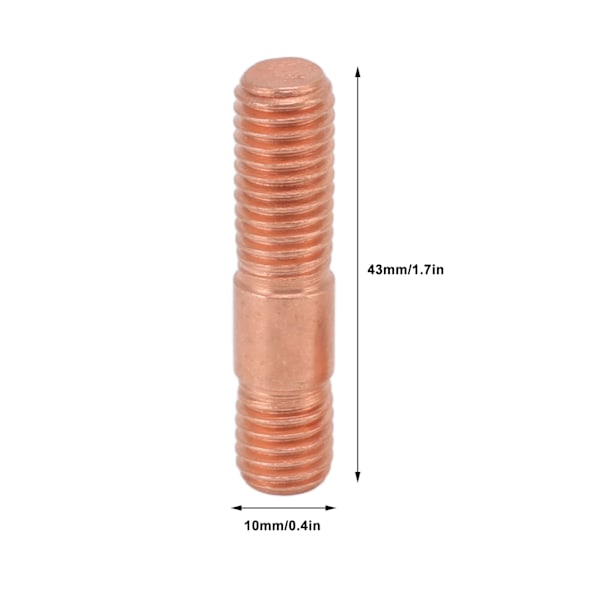 43mm Turbo Stud Nut Kit M10x1.5 Stål Legering Høy Styrke Rustfri for T3 T4 T5 T6 Turbolader