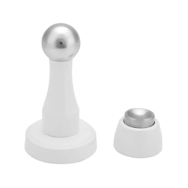 Dørholder i rustfrit stål, rustfri dørstopper med stærk magnet, solid magnetisk dørholder til vægbeskyttelse