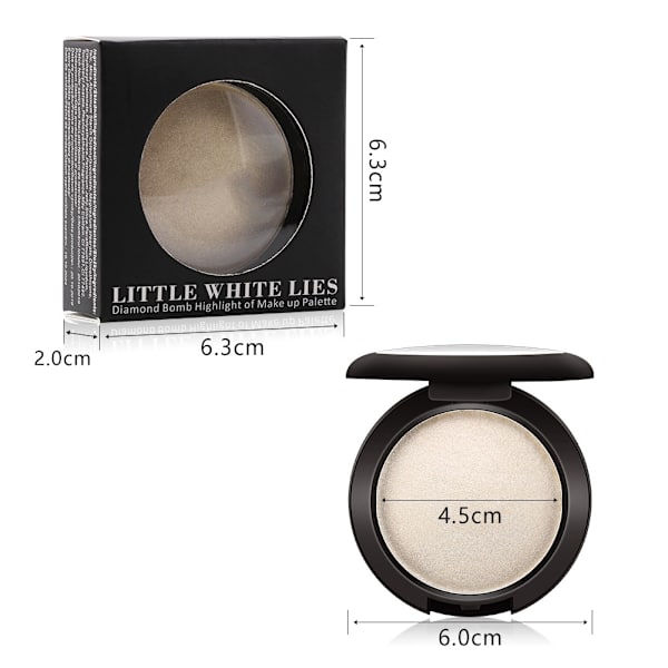 Miss Rose Professionell Highlighterpuder Ansiktskontur Skönhetsmakeup Kosmetisk Verktyg 01#