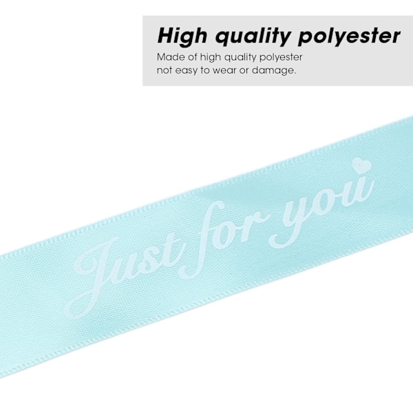 Satinband 1 tum bredd 45 yards för DIY-gåvopaket, blomsterinslag, bröllop, festdekoration, håraccessoarer, blå