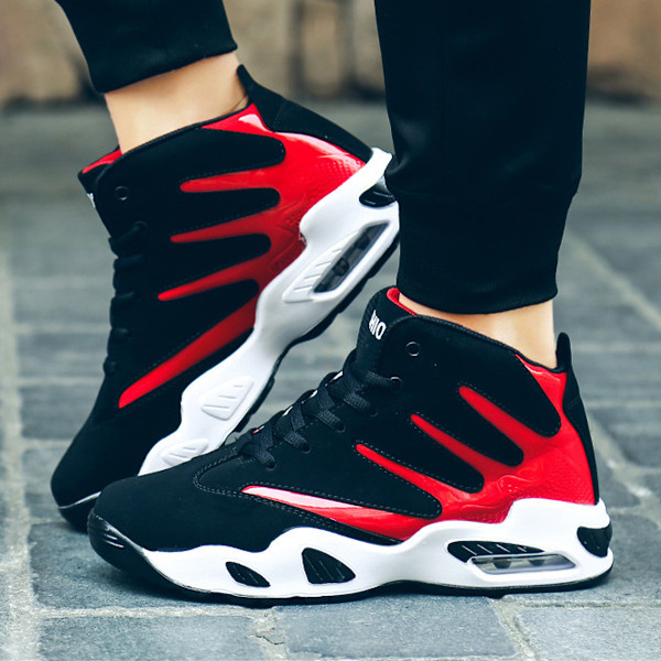Høye Basketballsko for Menn - Høst og Vinter - Sportsko i Blå black and red 43