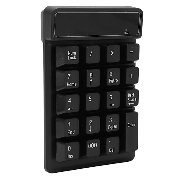 2.4G USB Numeerinen Näppäimistö 19 Näppäintä U-Muotoinen Kannettava Mini Hiljainen Numeronäppäimistö Kirjanpitoon Rahoitukseen Pankkitoimintaan Musta