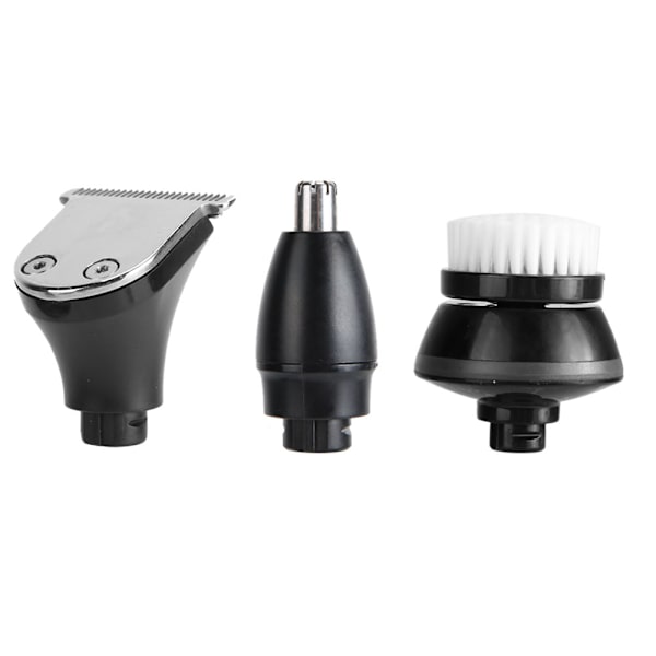 4-in-1 Monitoiminen 5D USB-Lataava Parranajokone Hiustenleikkuri Sähköinen Partakonesetti Miehille EU-Pistoke 100-240V Musta