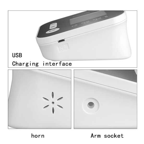 Käsivarren verenpainemittari LCD-näytöllä, digitaalinen, kotitalouskäyttöön, kannettava