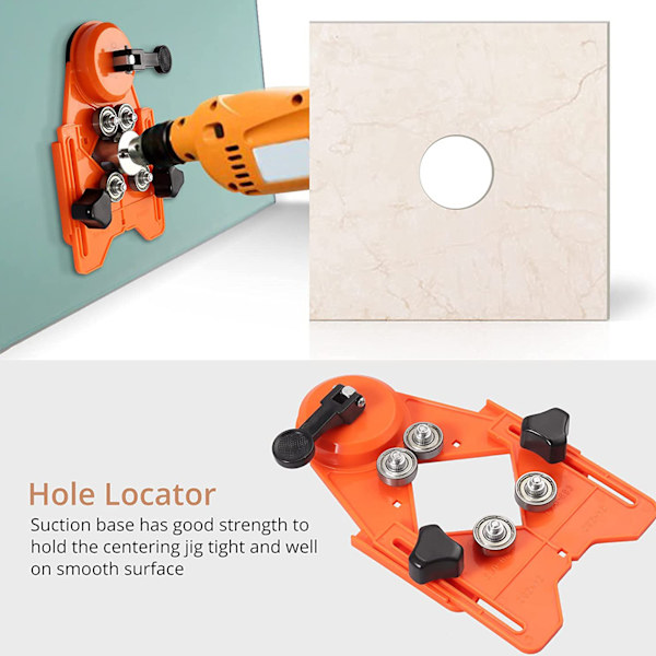 16 st Diamantborr Bits Hålsåg 6‑50mm Fräsborrverktygssats för Kakel Trä Orange