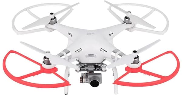 Paket med 4 propellerskydd för DJI Phantom 3 Standard, Advanced och Professional, snabbkoppling, frånkopplingsbart propellerskydd