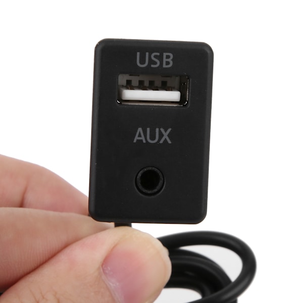 3,5 mm 1 meter forlengelseskabel USB AUX Stereo Hunn til 2 RCA Hann for Bil Båt Motorsykkel