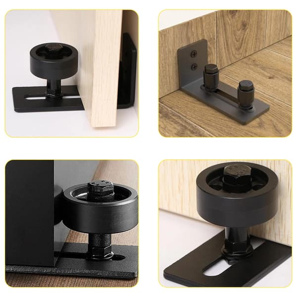 Plan Bunddesign Stalddørspanel Ikke-Skade Guide, Dobbelthjuls Skydedørsrulle, Vægmonteringssystem for Problemfri Installation &amp; Glat
