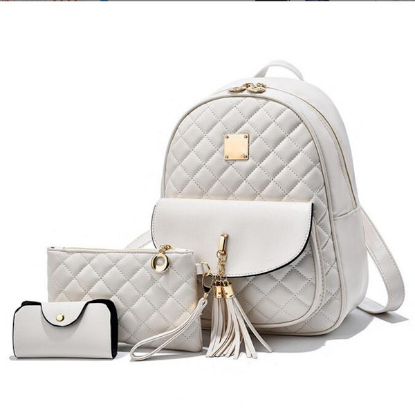 Atarni Kvinders Lille Elegant Læderrygsæk - 3 i 1 Casual Daypack Rygsække Håndtaske Moderne Rygsæk City Rygsæk Lille PU Læder Daypack til
