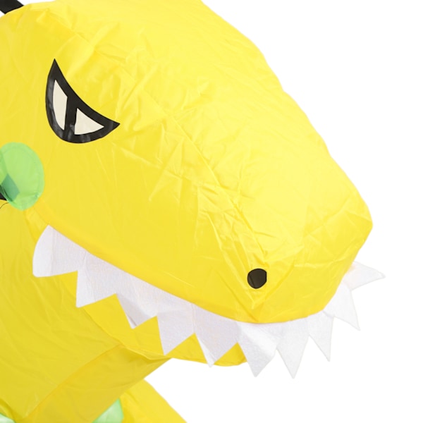 Gul Dinosaur Oppblåsbar Kostyme Halv Kropp Modell Merkelig Dinosaur Form Oppblåsbar Kostyme Voksne 150‑200cm