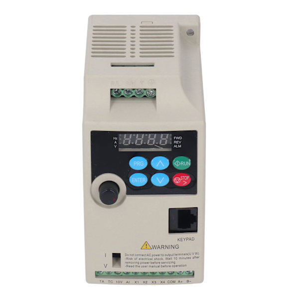 0,55 KW Strøm Inverter Konverter Variabel Frekvensomformer 1F 220V Inngang 3F 0‑220V Utgang