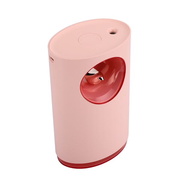 400ml Luftfukter USB Musikk Mini Luftfukter Nattelys for Hjem Kontor Rosa