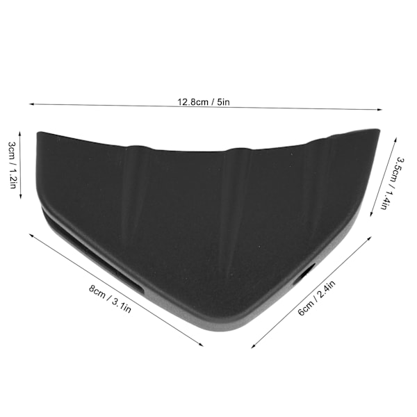 Universal Bagagerums Spoiler Hajfin Hale Nedre Bumper Lip Diffuser Splitter med Spænde Sort