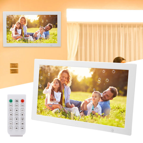 18.5inch HD Digital Photo Frame Smart Sensor Slideshow Background Music Electronic Picture Frame 100‑240V AU Plug