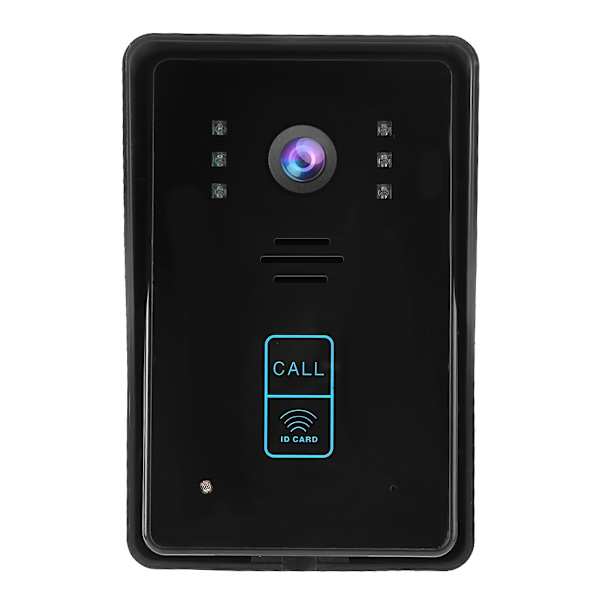 7 tum Trådbunden Videodörrtelefon Lösenordskort Fjärrkontroll Access System 100-240VUK Stickkontakt
