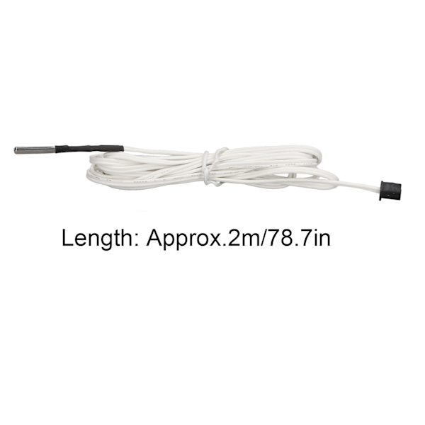 5 st Thermistortrådar, exakta, högtemperaturbeständiga, rostfritt stål, 100K Thermistor Temperatursensor, 2m/78.7in