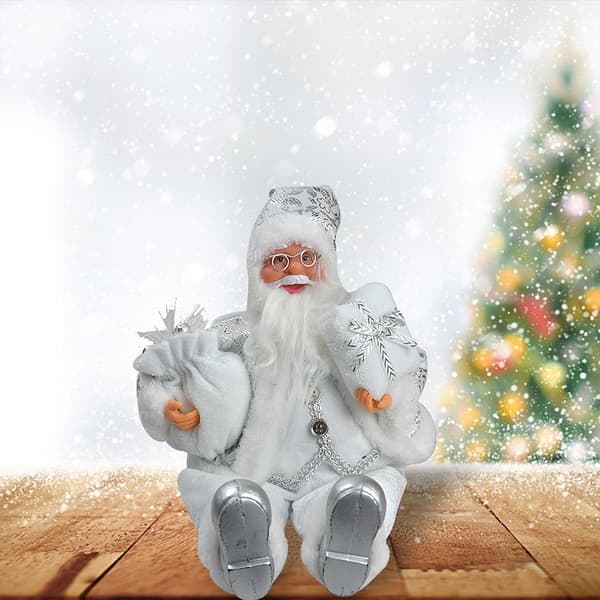 30 cm stående julemand julepynt julescene dekorationsfigurer