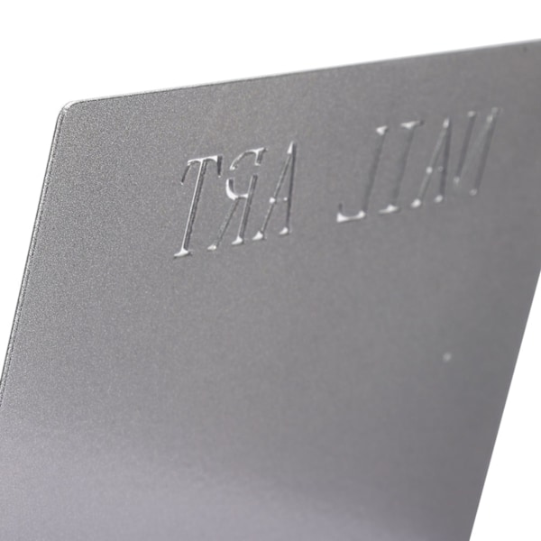 Neglekunst Displaybræt Titanium Legering Falske Negle Display Holder Neglekunst Tilbehør Grå
