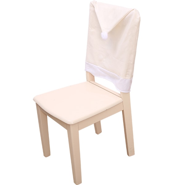 Stolsöverdrag med Snögubbe och Älg för Kvalitativ Polyester Hem Middagsbord Juldekorationer, Lättanvända Söta Jultomtar (4 st)