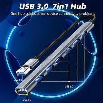 USB HUB Typ C HUB USB 3.0 Extender Multi Interface Splitter Hub One Drag Seven Dock