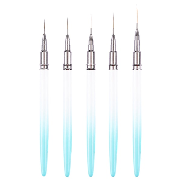 5 stk. neglekunstpensler, neglekunstpensler til gelnegle