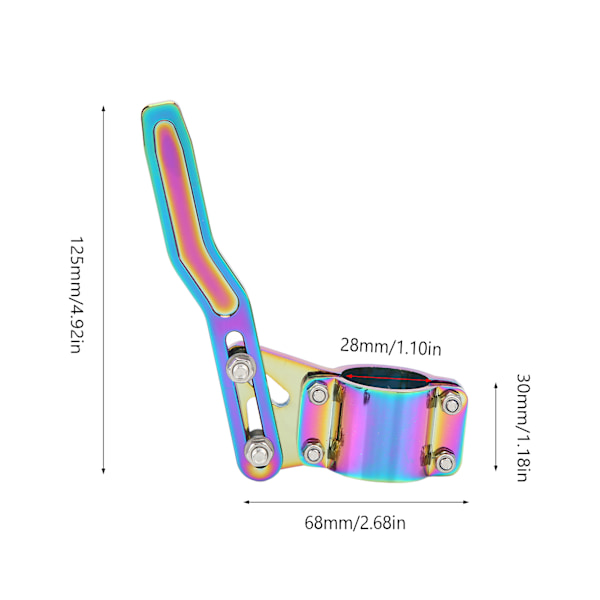 Blinkerspak Positionshöjare Kit Aluminiumlegering Rattspak Förlängare Universal Bilmodifiering Färgglad