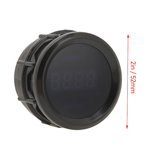 Avgastemperaturmätare 52mm Hög Noggrannhet Universal Passform 12V 200 till 1300℃ Digital EGT-mätare