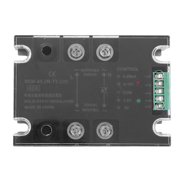 BERM Solid State Relay SSR Enfase Full Isolerende Intelligent DC Spenningsregulering VD LA(BEM-40-ZN-TY-220)