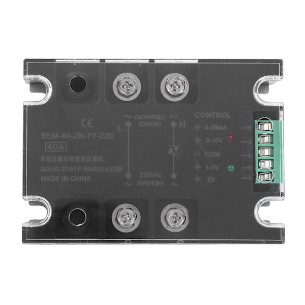 BERM Solid State Relay SSR Enfasig Full Isolerad Intelligent DC Spänningsreglering VD LA(BEM-40-ZN-TY-220)