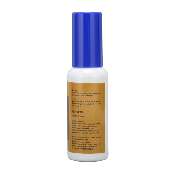 2 stk. 60ml Bærbar Lymfedrænende Spray Stærk Permeabilitet Lymfocinesia Spray