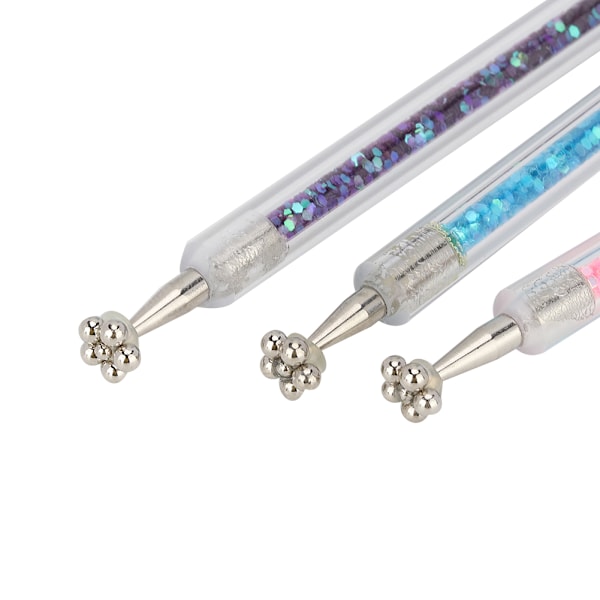 3 stk Dobbelt Hoved Neglekunst Tegnepen Gradient Effekt Neglemaling Foring Pen3stk