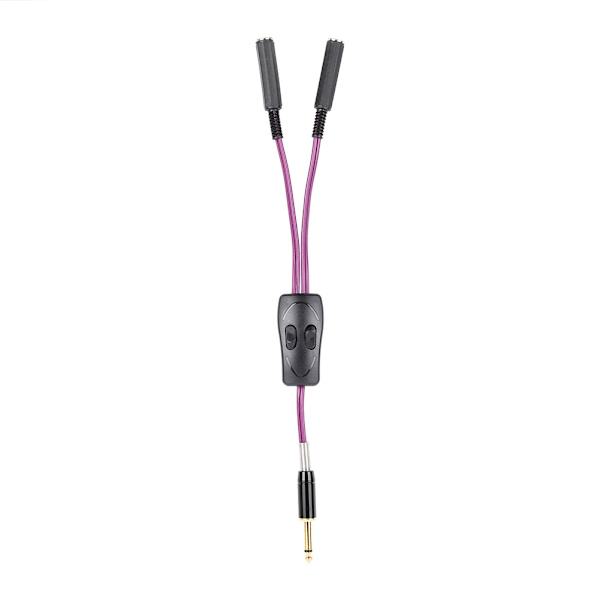 Tatovering Klip Kabel Adapter Konvertering Dobbelt Forbindelse Kabel Tatovering Tilbehør Til Maskine Lilla