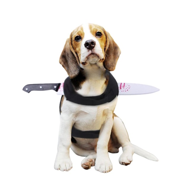 Halloween Hund Blodig Cutter Vest Skræmmende Kostume Realistisk Kæledyr Cosplay Tilbehør Trick Prop