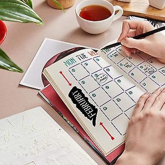 20 stk. A5 Planner Stencils 5''x7.5'' Journal Stencils til Journal Notesbog Dagbog