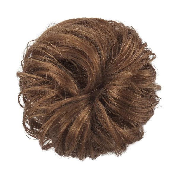 100% Human Hair Bun Extension, Messy Bun Hair Piece Curly Hair S