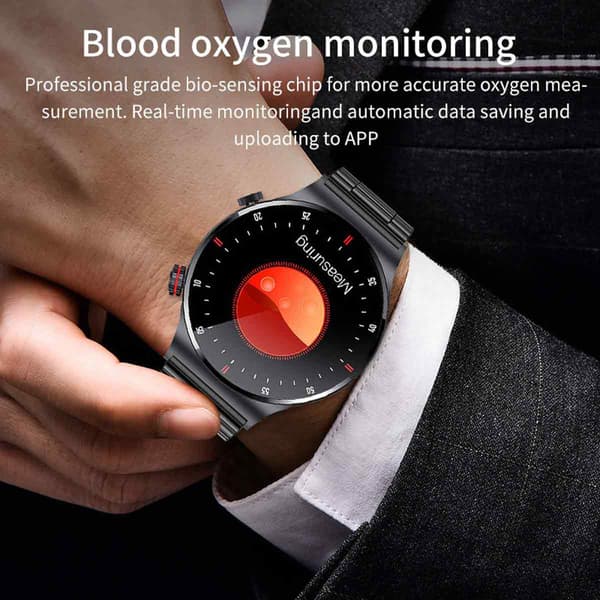 Smartwatch Bluetooth Sportsur D/Rustfrit stål black