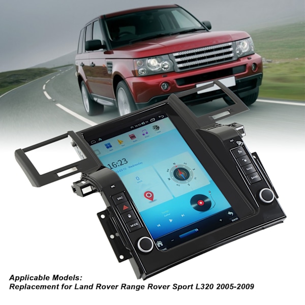 12,1 tommer bilstereo HD berøringsskærm trådløs Carplay GPS navigationsspiller udskiftning til Land Rover Range Rover Sport L320 4+64G