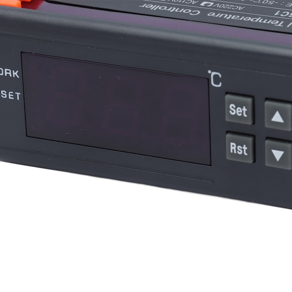 Digital Temperaturregulator Elektronisk Tempkontroll Termostat med LCD-Display Sonda AC220V/5A