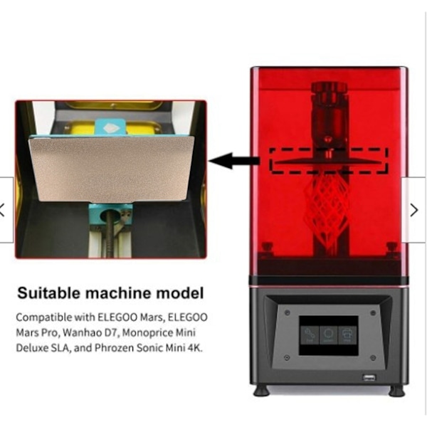 Forårsstål Byggeplade Magnetisk 200x300mm 2-Sided Pulverlakeret PEI 3D Printer Tilbehør