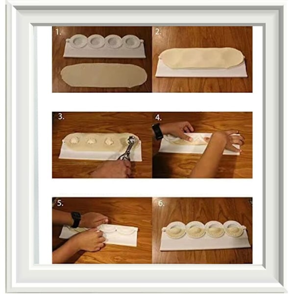 Dumpling Press, lätt att rengöra plastkonstruktion för problemfri matlagning, Ravioli Degmakare som förbättrar din matlagningsupplevelse, 1 set