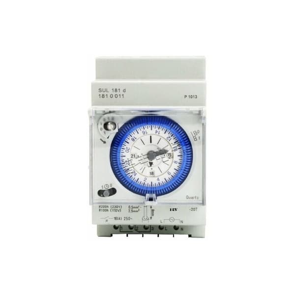 Mekanisk timer, 24-timers analog timer med 96 koblingssegmenter for problemfri drift, egnet til forskellige applikationer