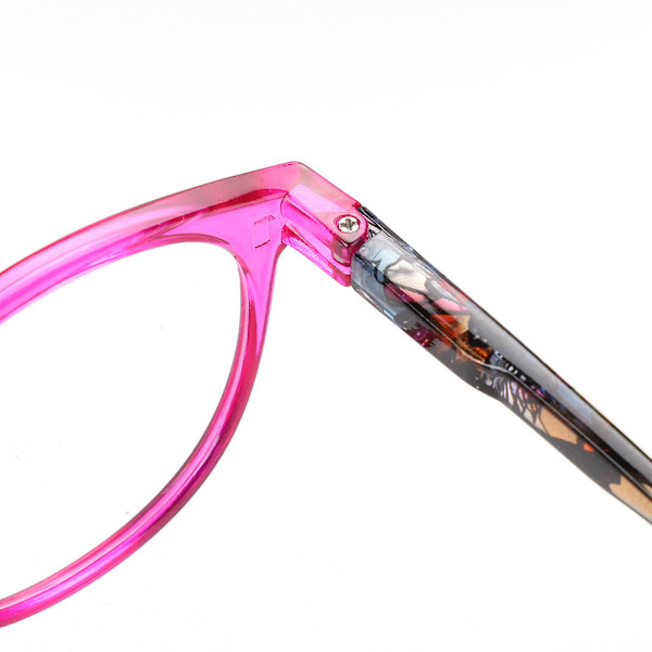 Lukulasit Jousihingeillä Presbyopia-Lasit Silmälasit Miehille Naisille Säilytyslaatikolla +250 Violetti Kehys