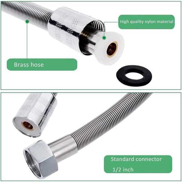 Ergonomisk Designet Bidet Sprayer, Rustfrit Stål Materiale, To Installationsmetoder for Fleksibilitet, Hurtig og Bekvem Installation Sikrer Nemhed