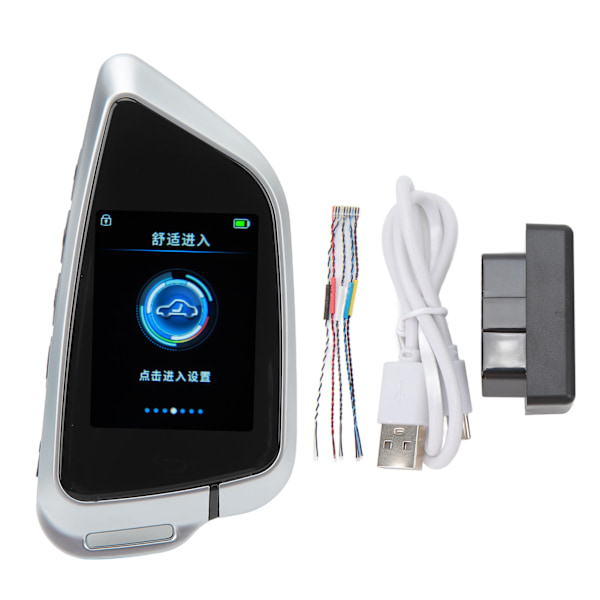 Smart Fjernbetjening Bilnøgle LCD Skærm Anti-Tabt Bluetooth 5.0 Nøglefri Adgang Auto Lås Nøgle Fob til One Click Start Bil