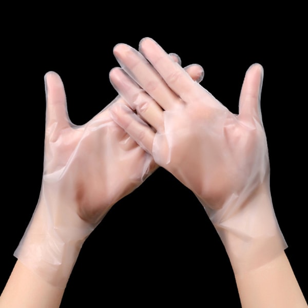 Pvc-fria Bpa-fria Latex-fria Handskar, Transparenta Tpe-handskar för Industriellt Bruk med Ambidextriös Design, Vattentäta Oljetäta Förtjockade och Tåliga Handskar För