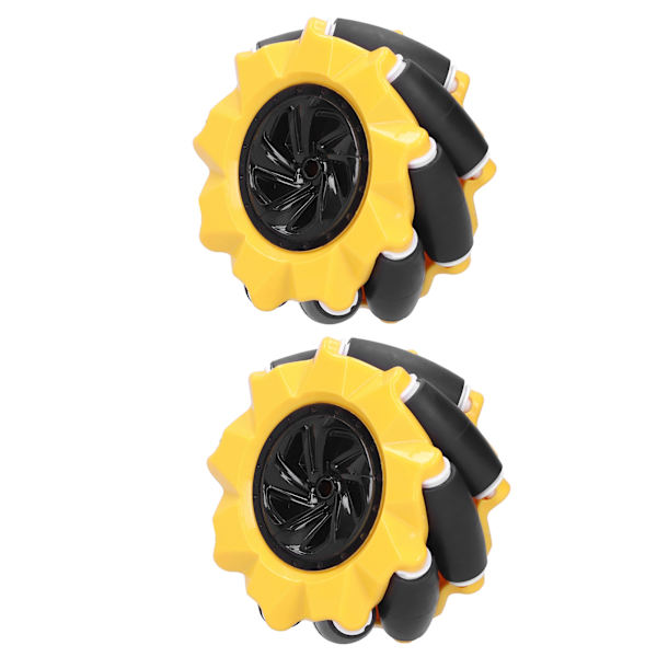 Mecanum-pyörät Omni-suuntaiset Älyrobottiauto-osat Tarvikkeet DIY-lelukomponentit 80 mm (1 pari)